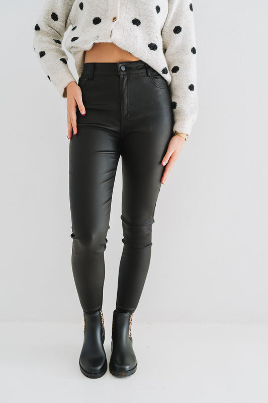 Pleather Pants Black