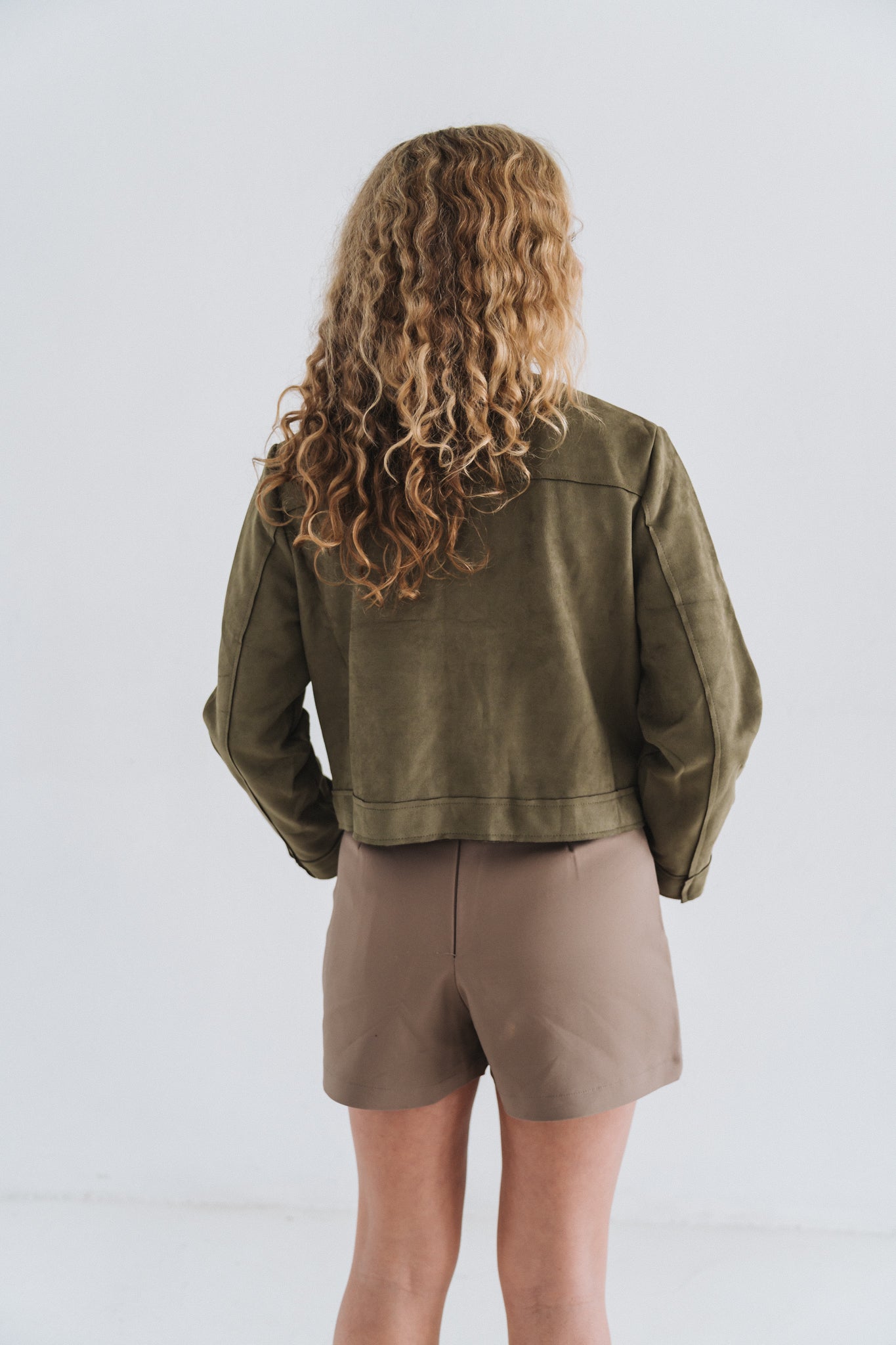Velvet Jacket Olive | One Size / Fits 30-34