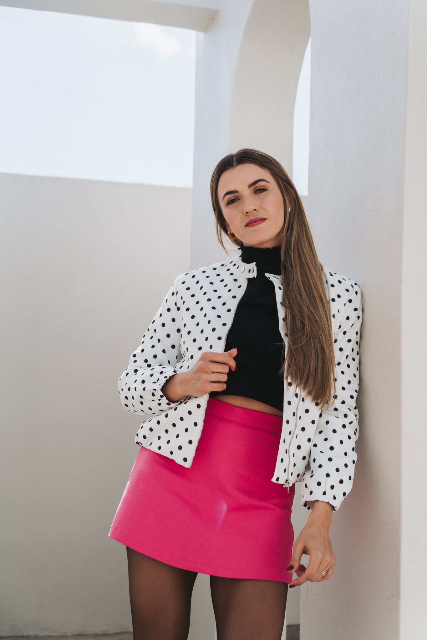 Polka Jacket White | One Size / Fits 30-34