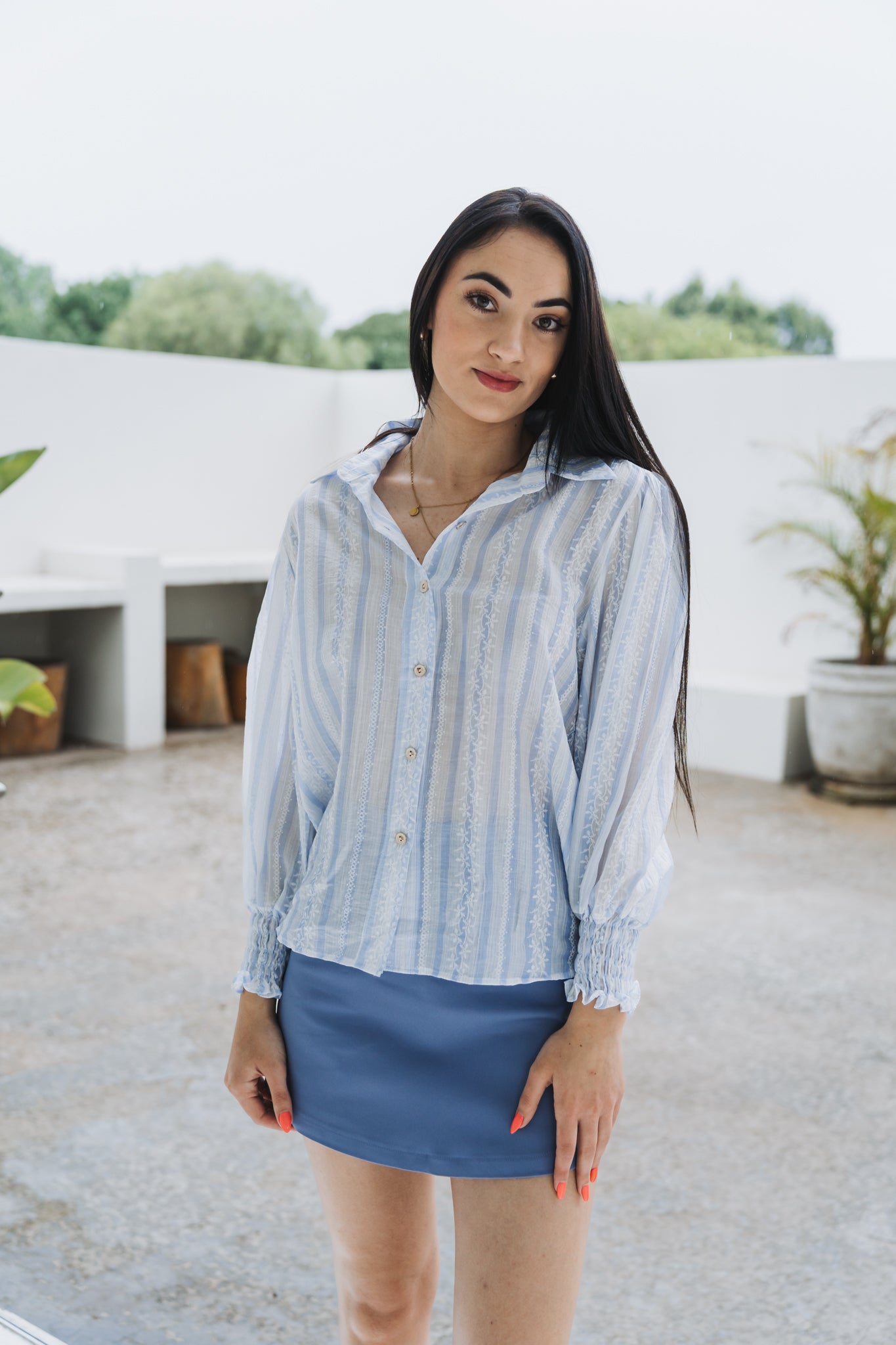 Lena Blouse Blue