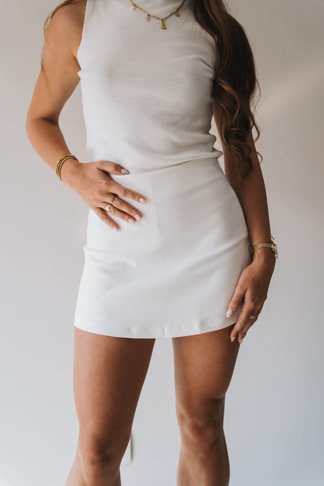 Stacy Skort White