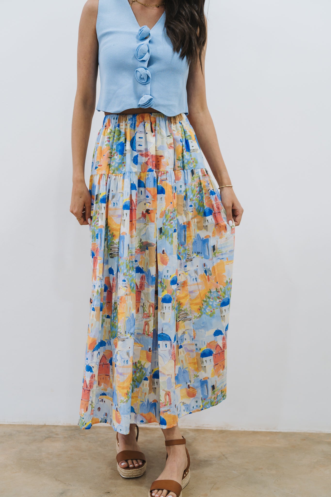 Greece Skirt Dark Blue