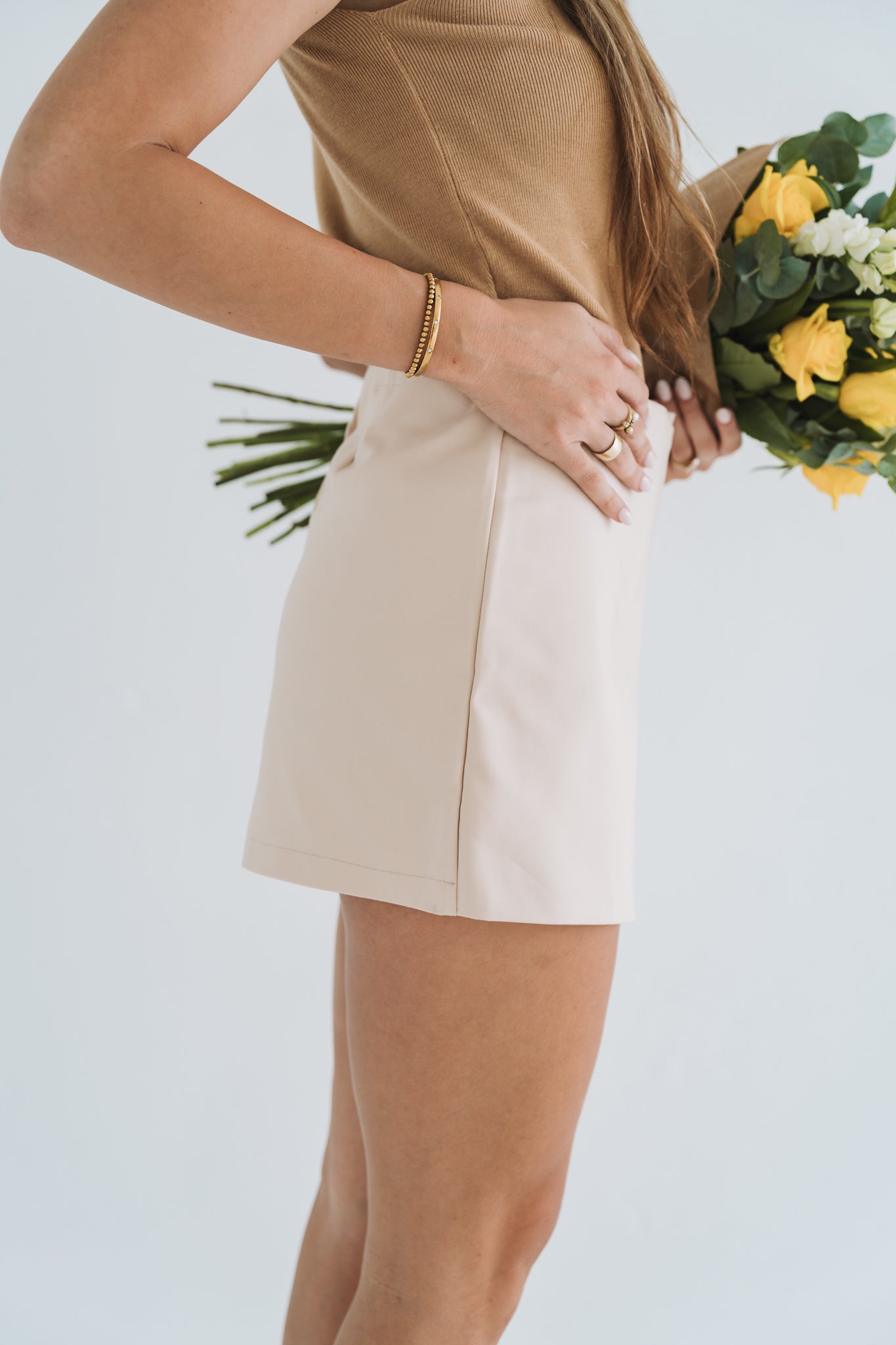 Mila Skort Cream | Available in Size 28-34