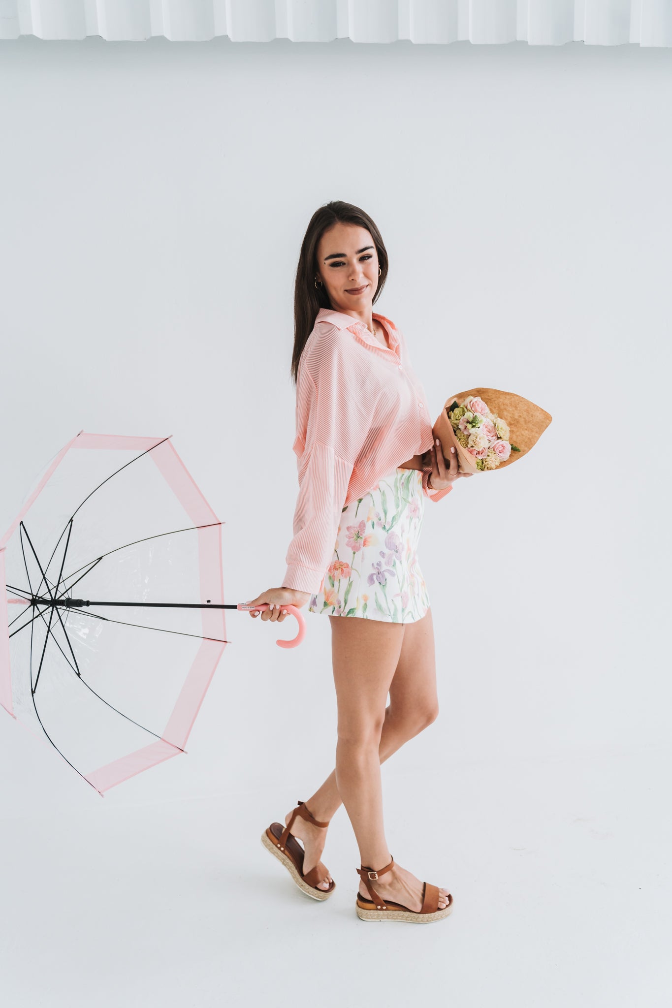 Santorini Blouse Coral | One Size / Fits 30-36