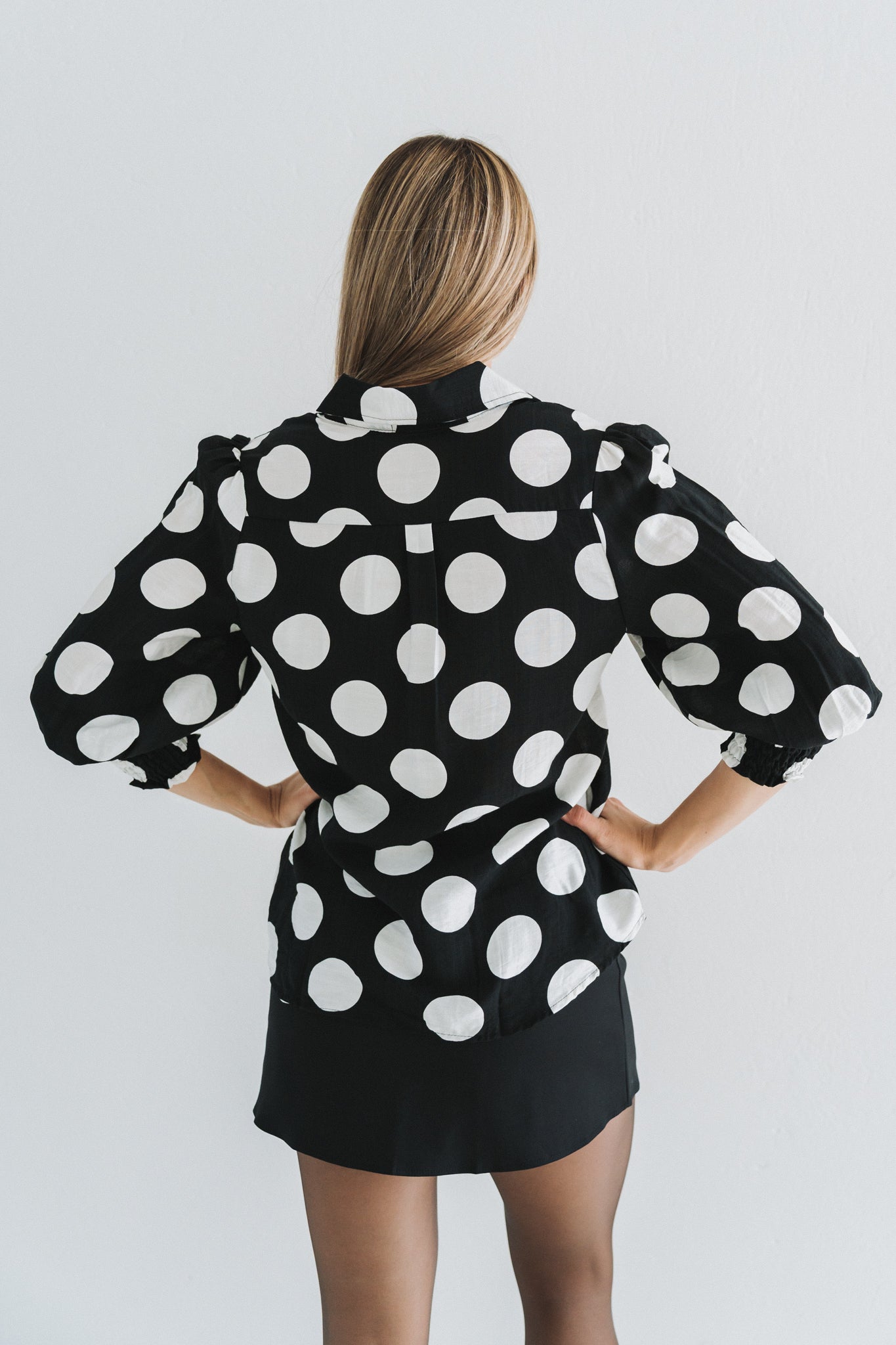 Annie Blouse Black | One Size / Fits 30-34