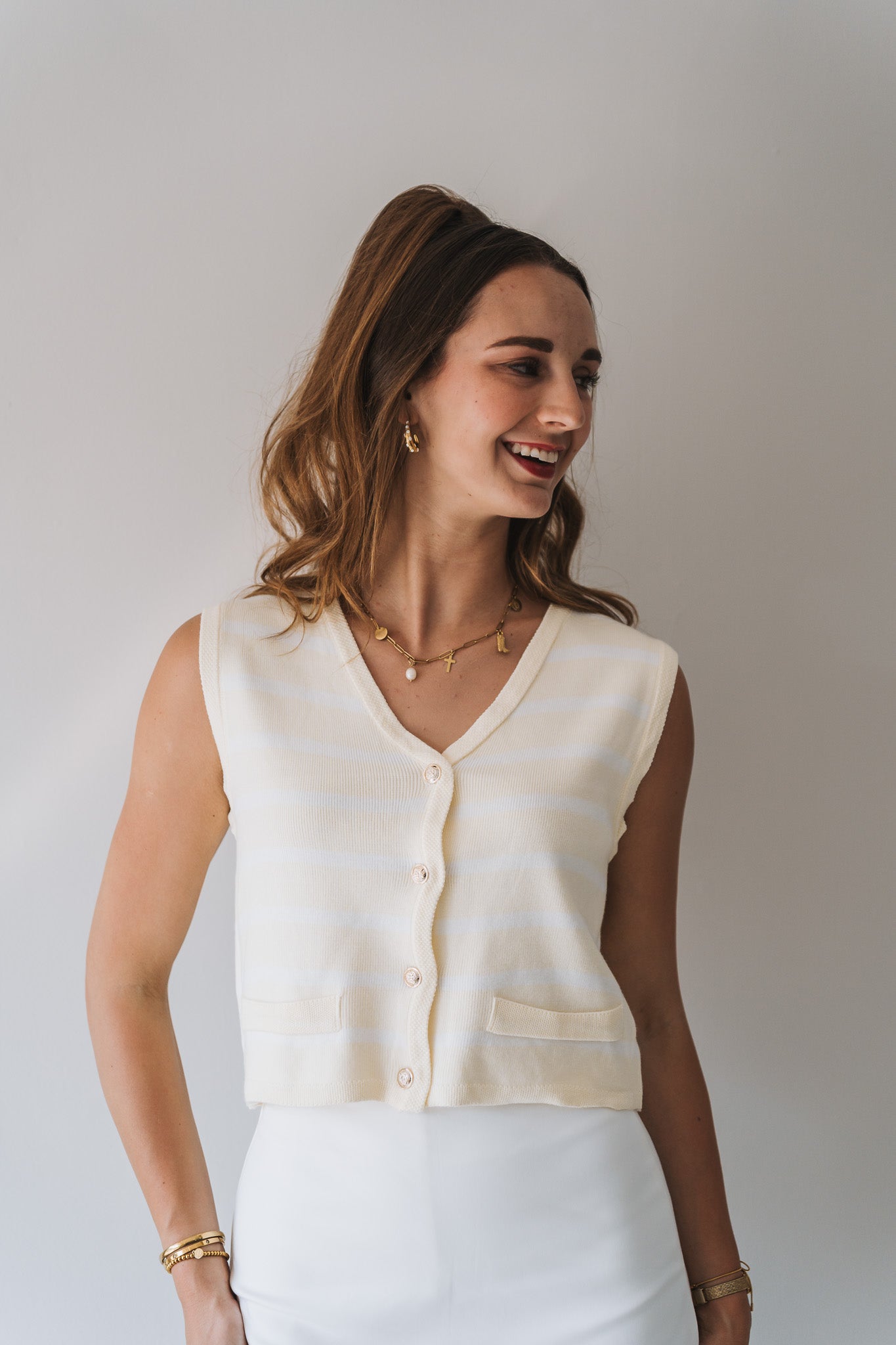 Aroma Waistcoat Yellow