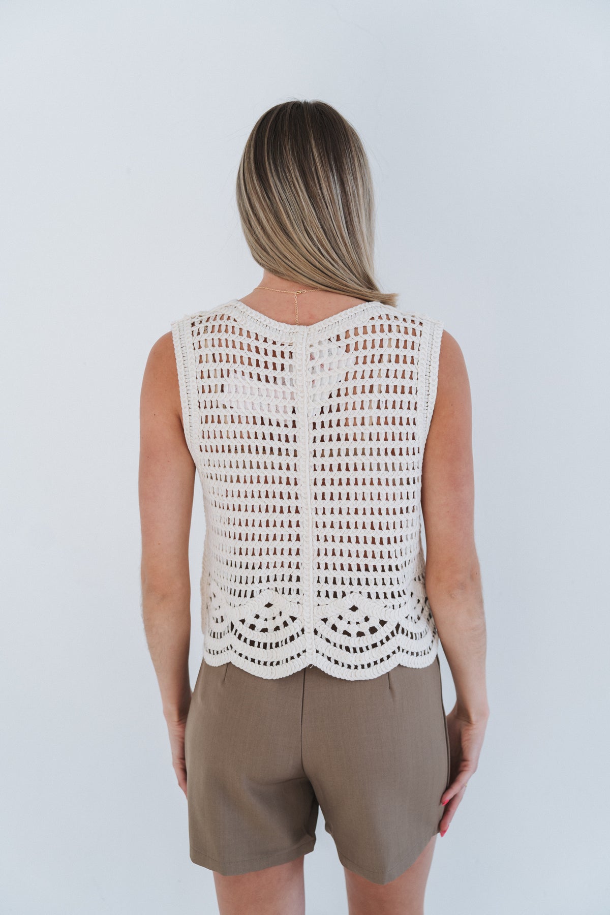 Boho Waistcoat Cream | One Size / Fits 30-34