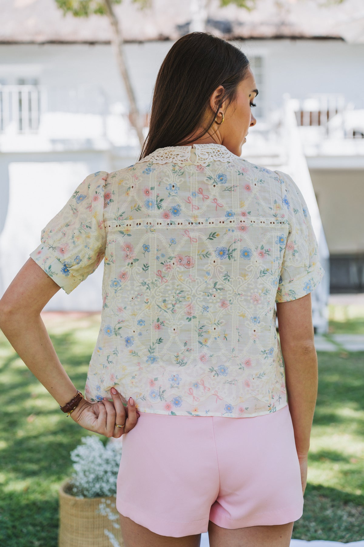 Bouquet Top Cream| One Size/ Fits30-34
