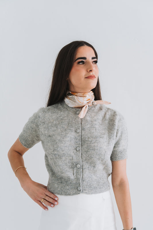 Grey Sweater Knit | Available in Sizes S, M, L