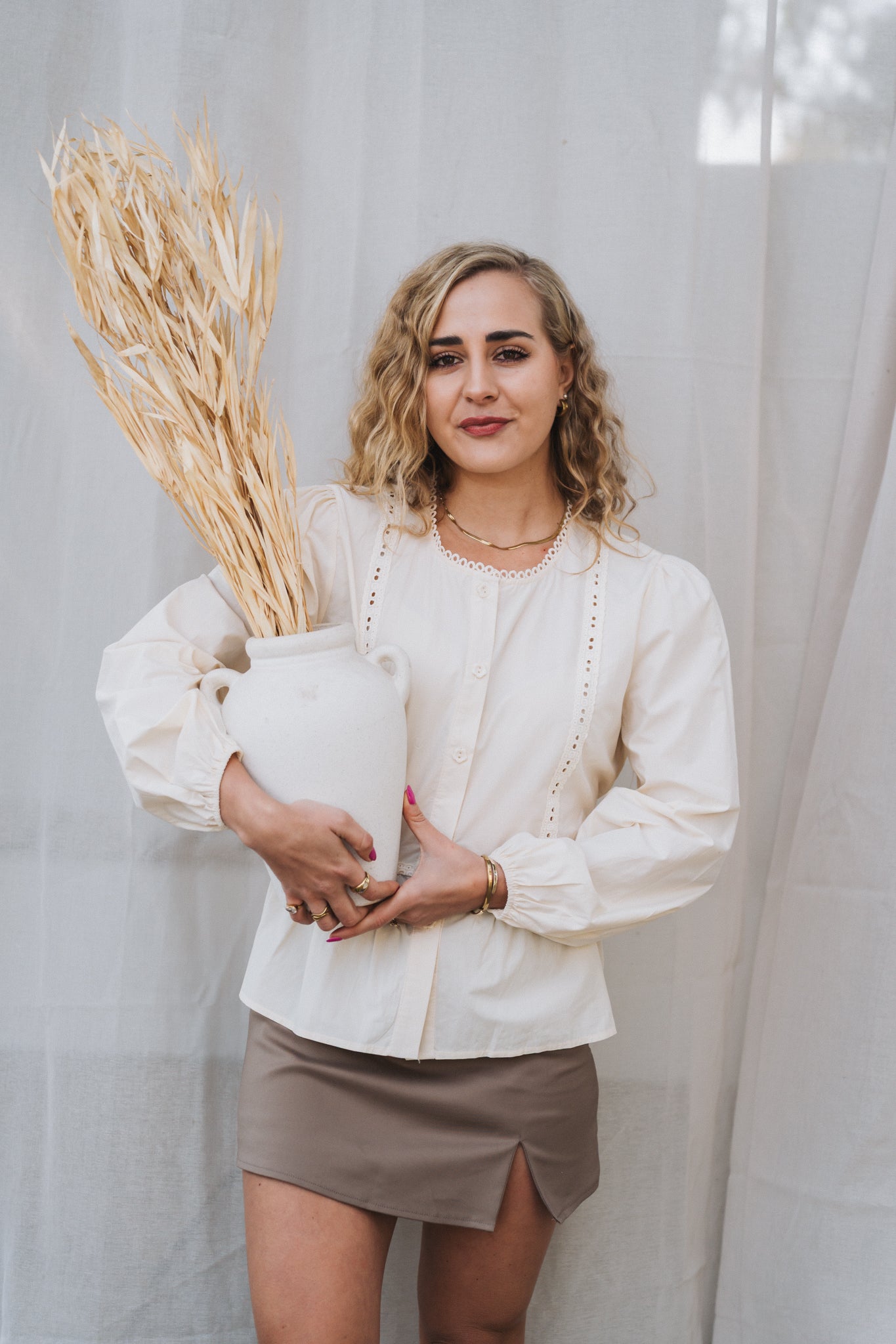 Fairy Blouse Cream | One Size / Fits 30-34