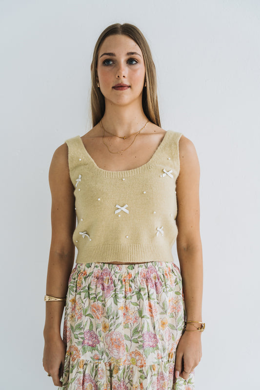 Olive Bow Knit | One Size / Fits 30-32