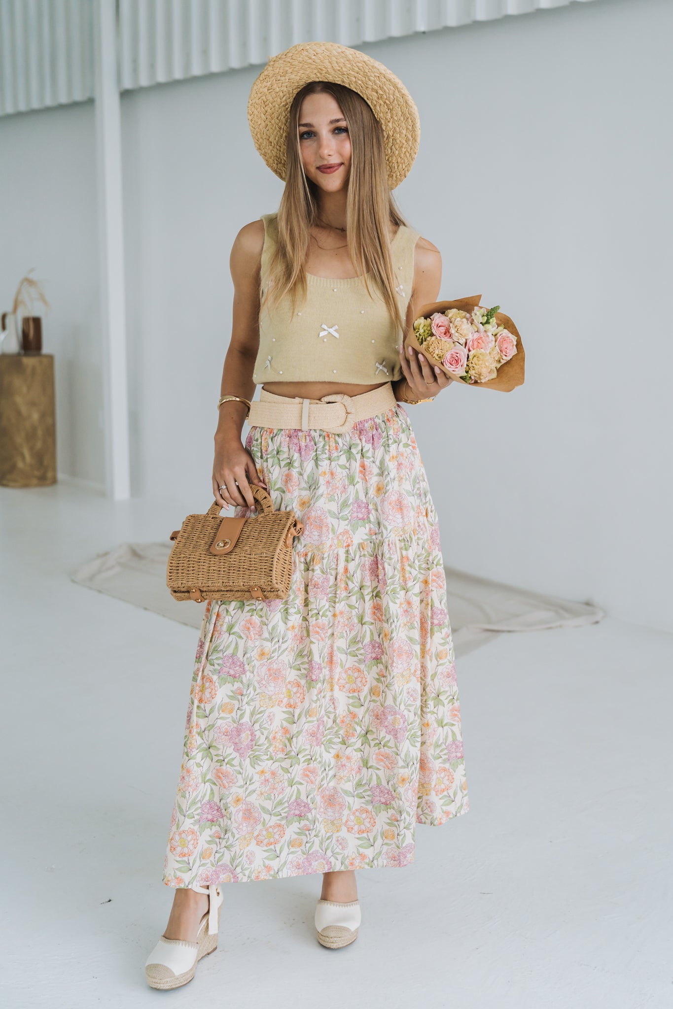 Bouquet Skirt Pink | One Size / Fits 30-36