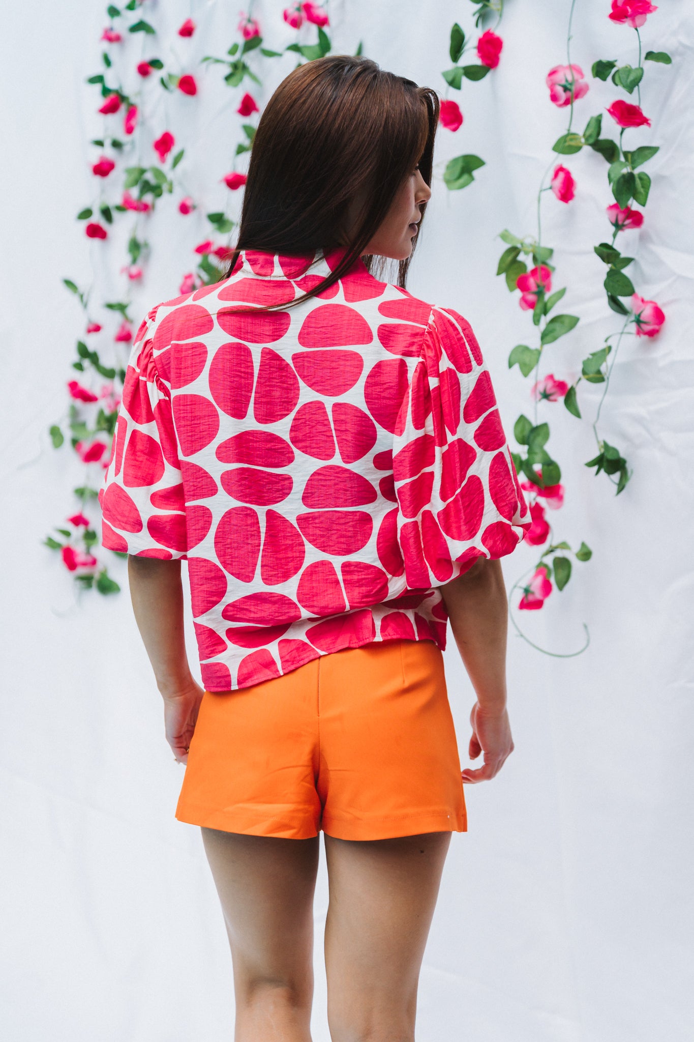 Abstract  Blouse Pink