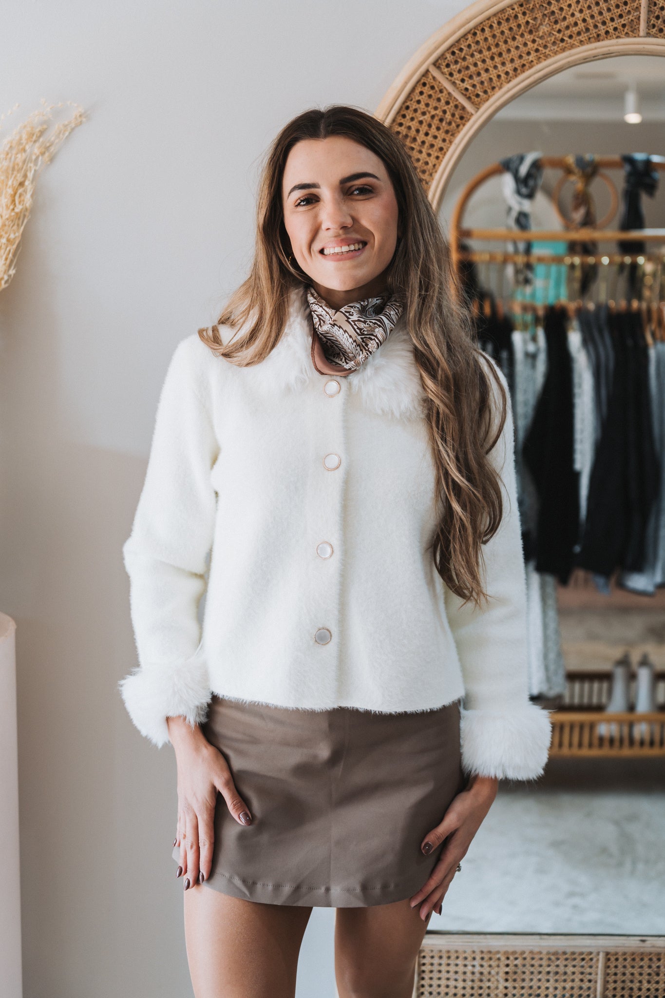Leah Jacket White