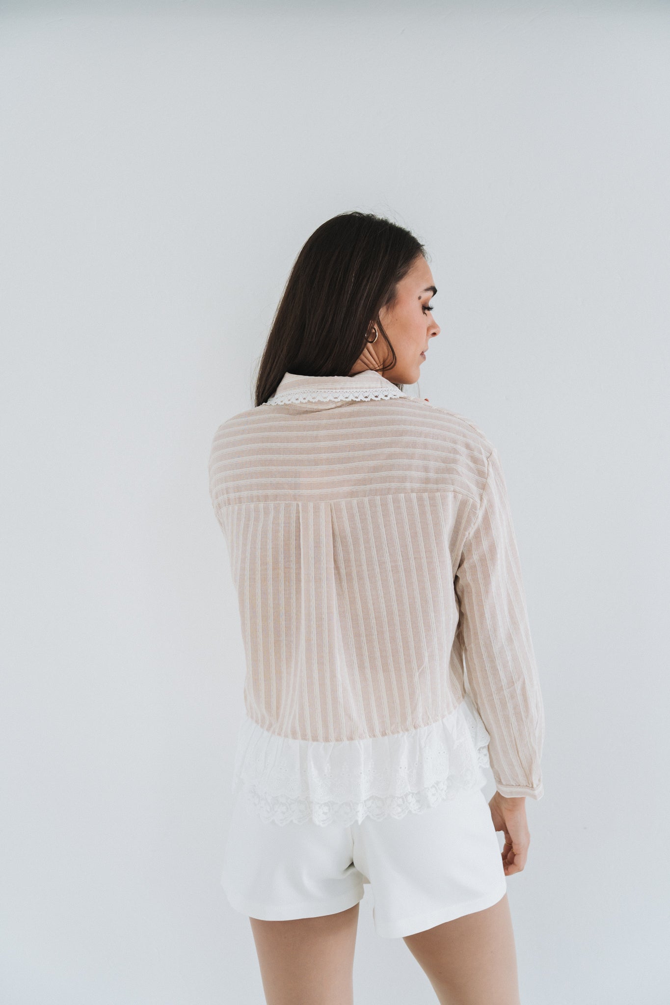 Emily Blouse Stone | One Size / Fits 32-36