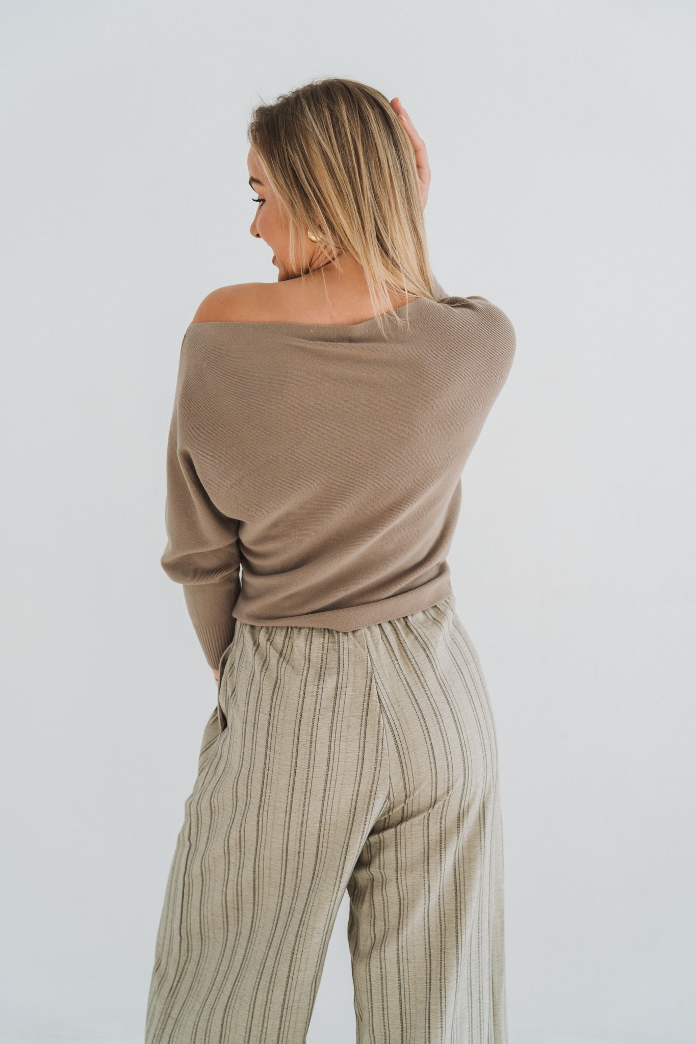 Boatneck Knit Stone | One Size / Fits 30-34