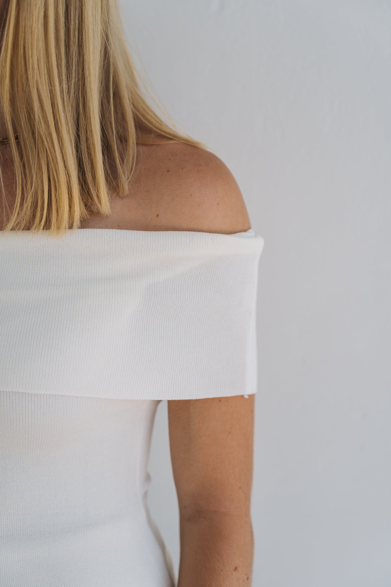 Pastel Off Shoulder White