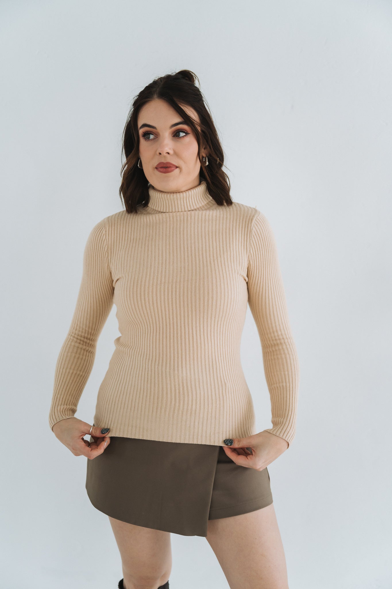 Ribbed Polo Cream