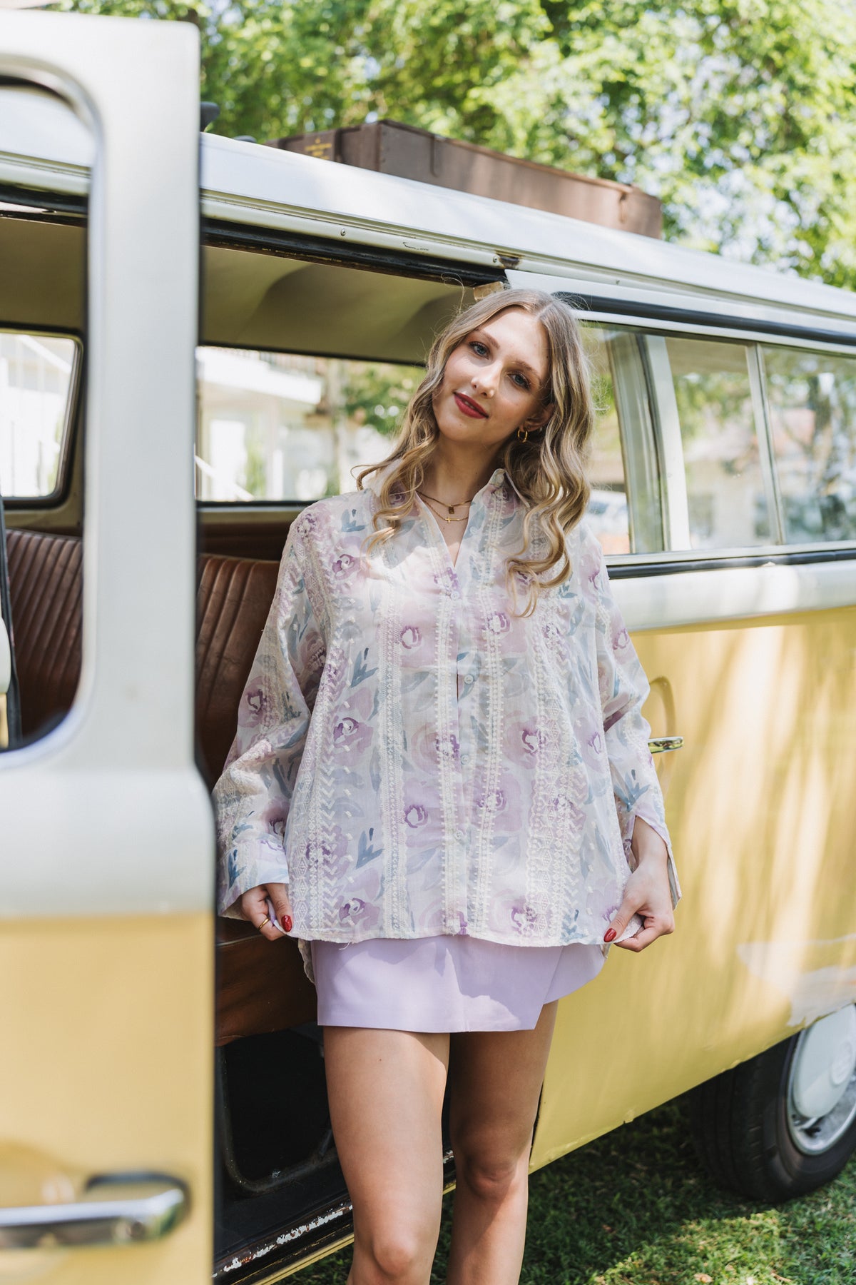 Adene Blouse Lilac| One Size/ Fits 32-36