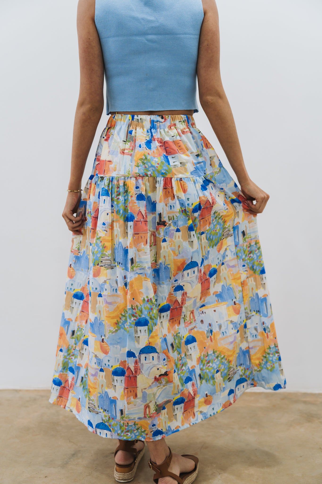 Greece Skirt Dark Blue