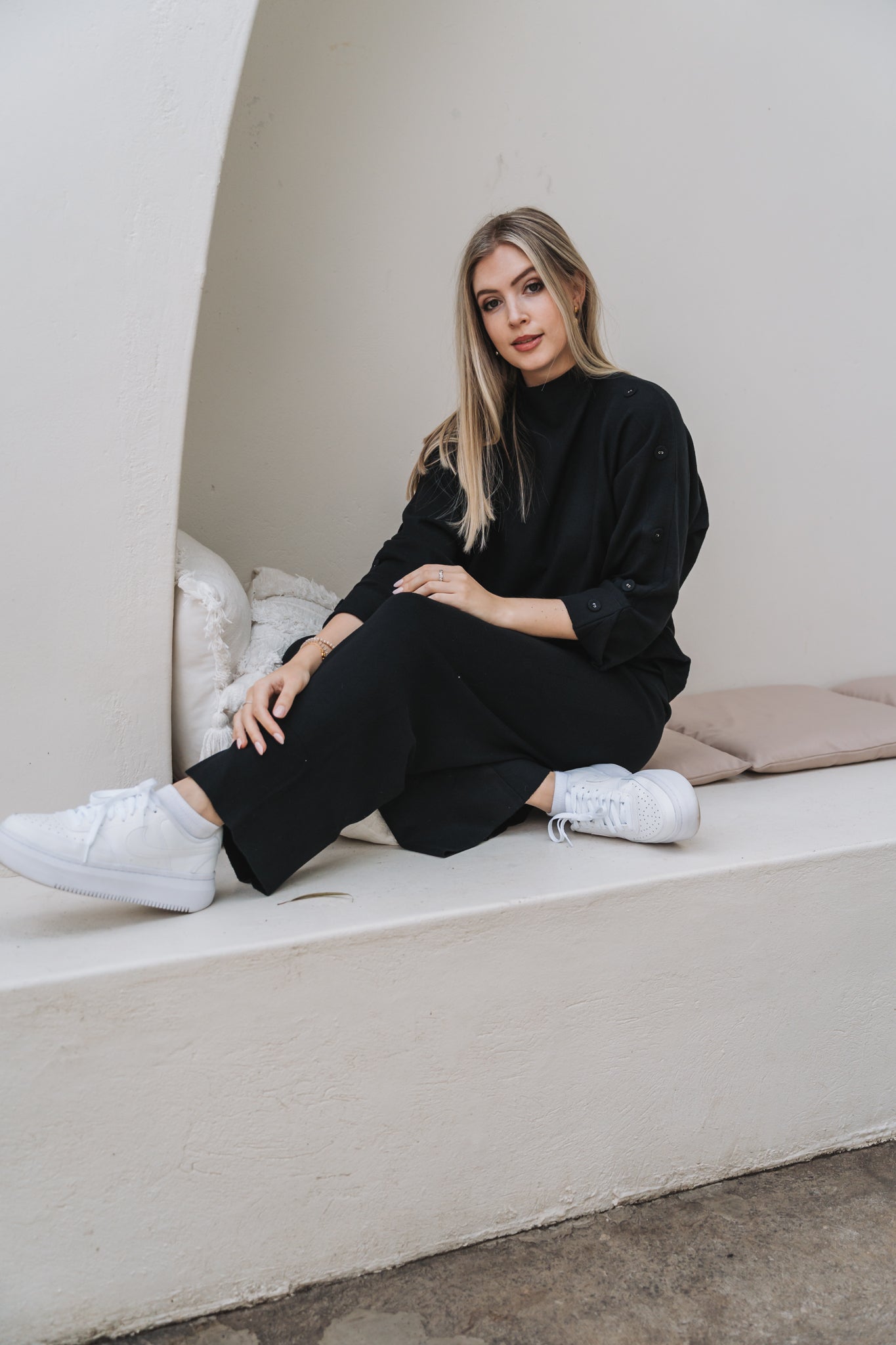 Button Set Trouser Black