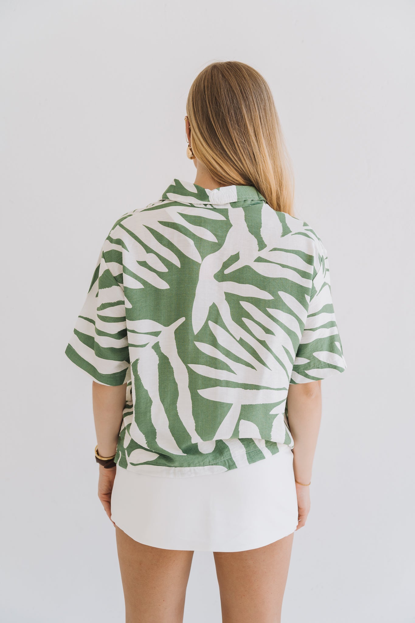 Palm Blouse Green