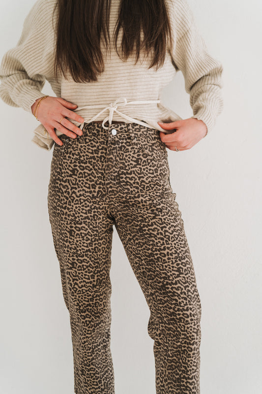 Leopard Denim