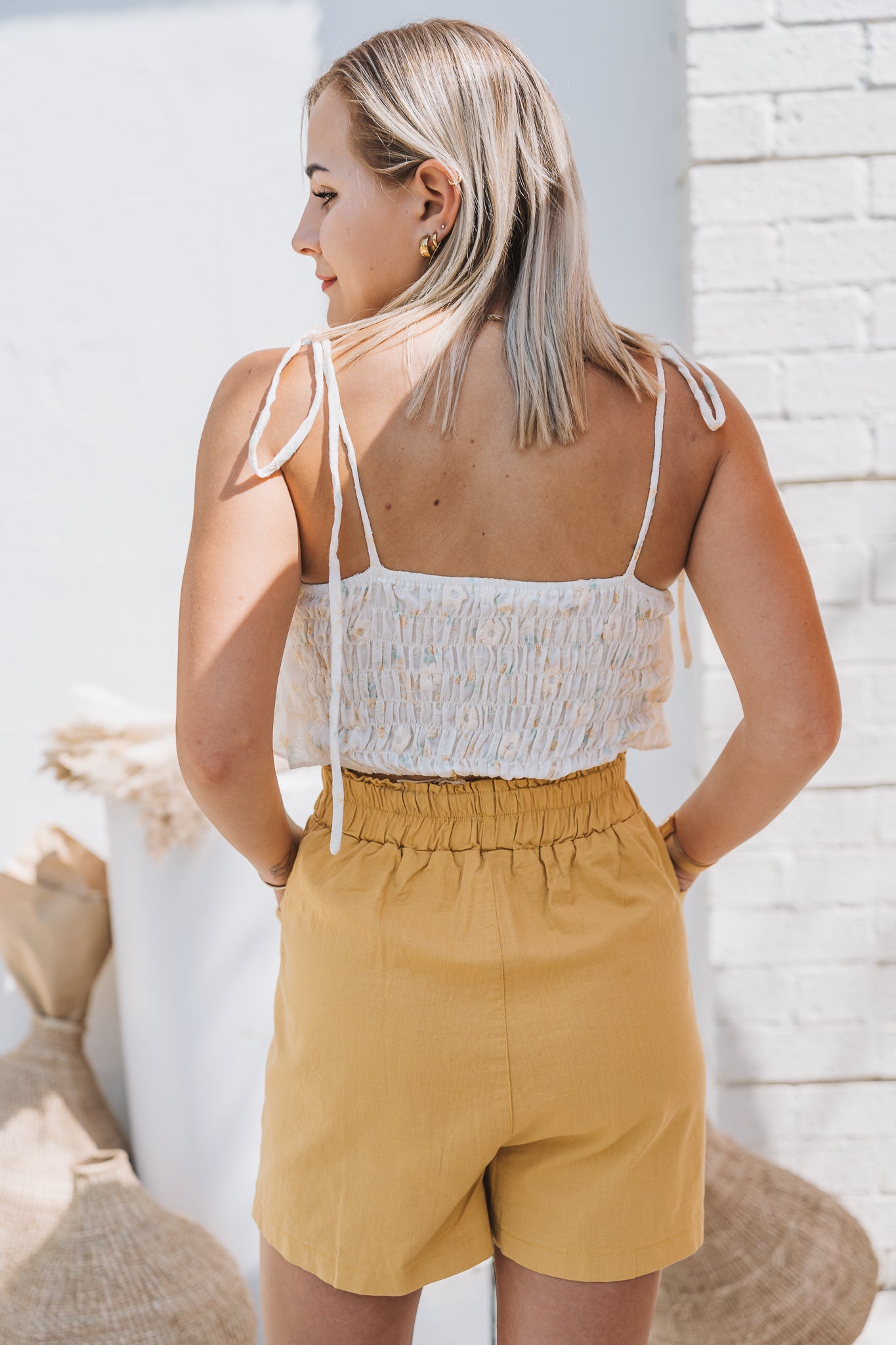 Luna Top Mustard