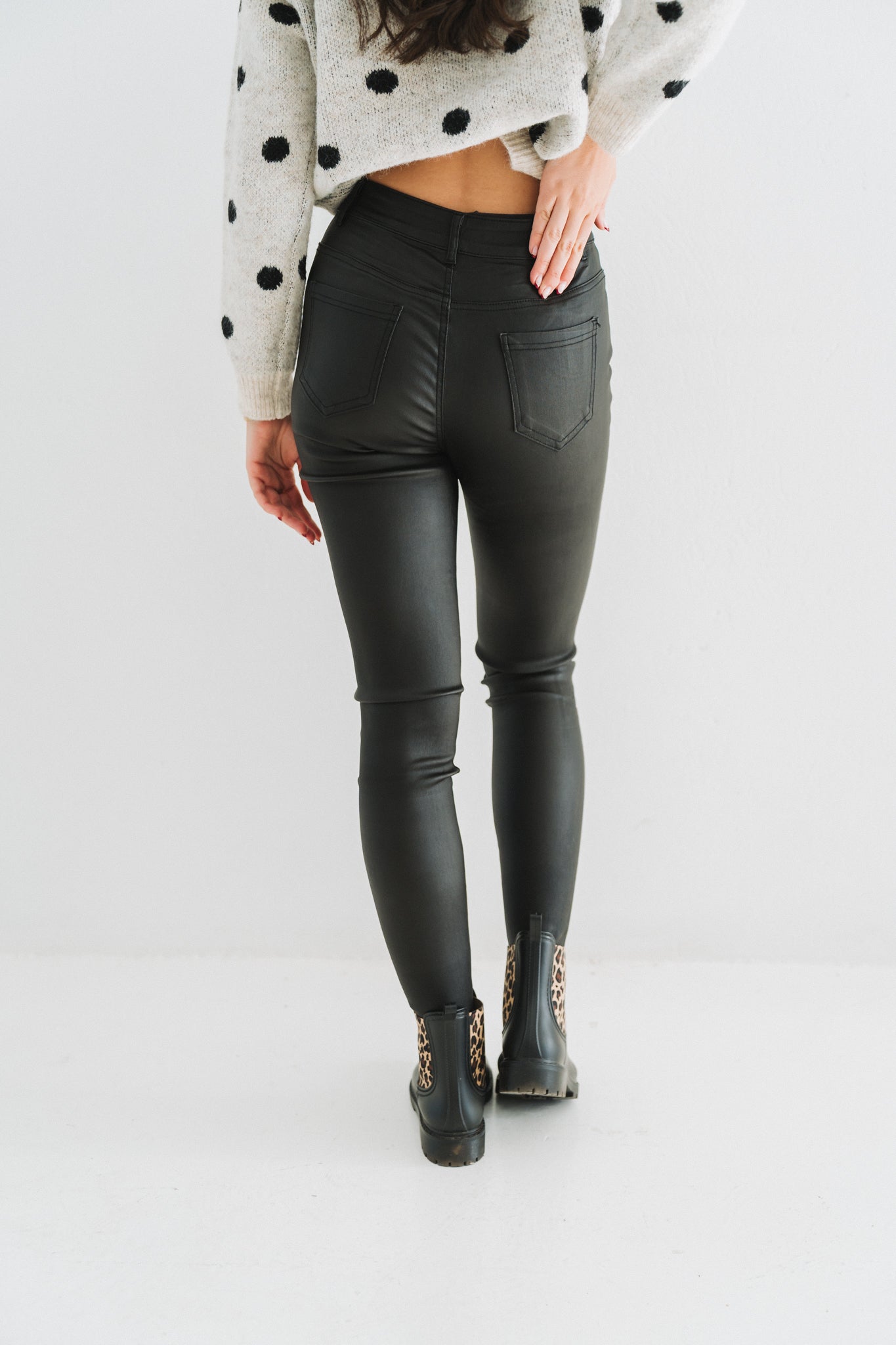 Pleather Pants Black