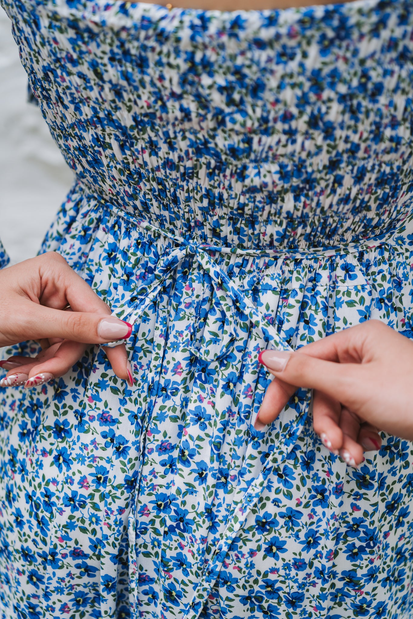 Ditsy Floral Dress Blue