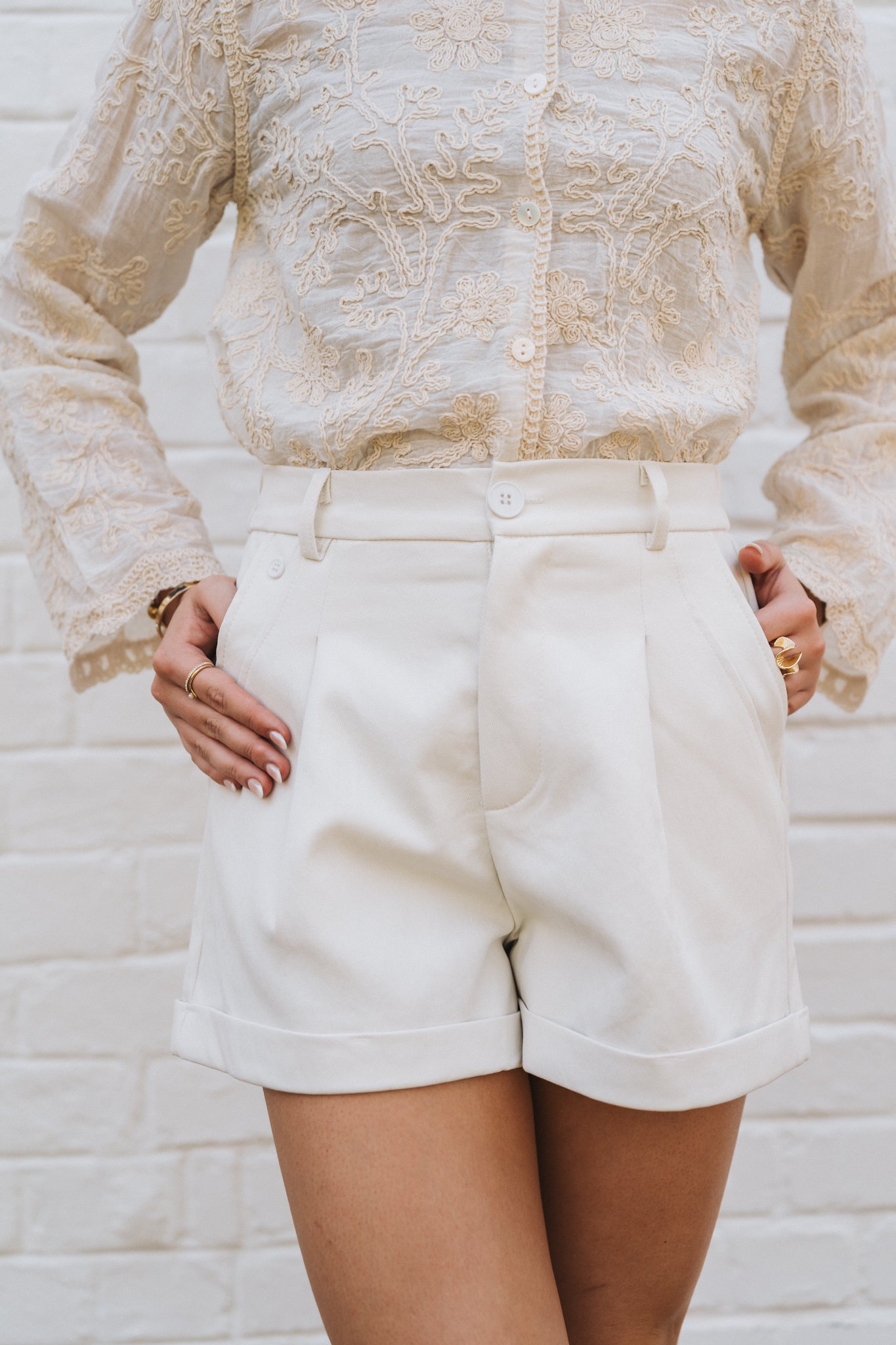 Casual Short Cream | One Size / Fits 30-34