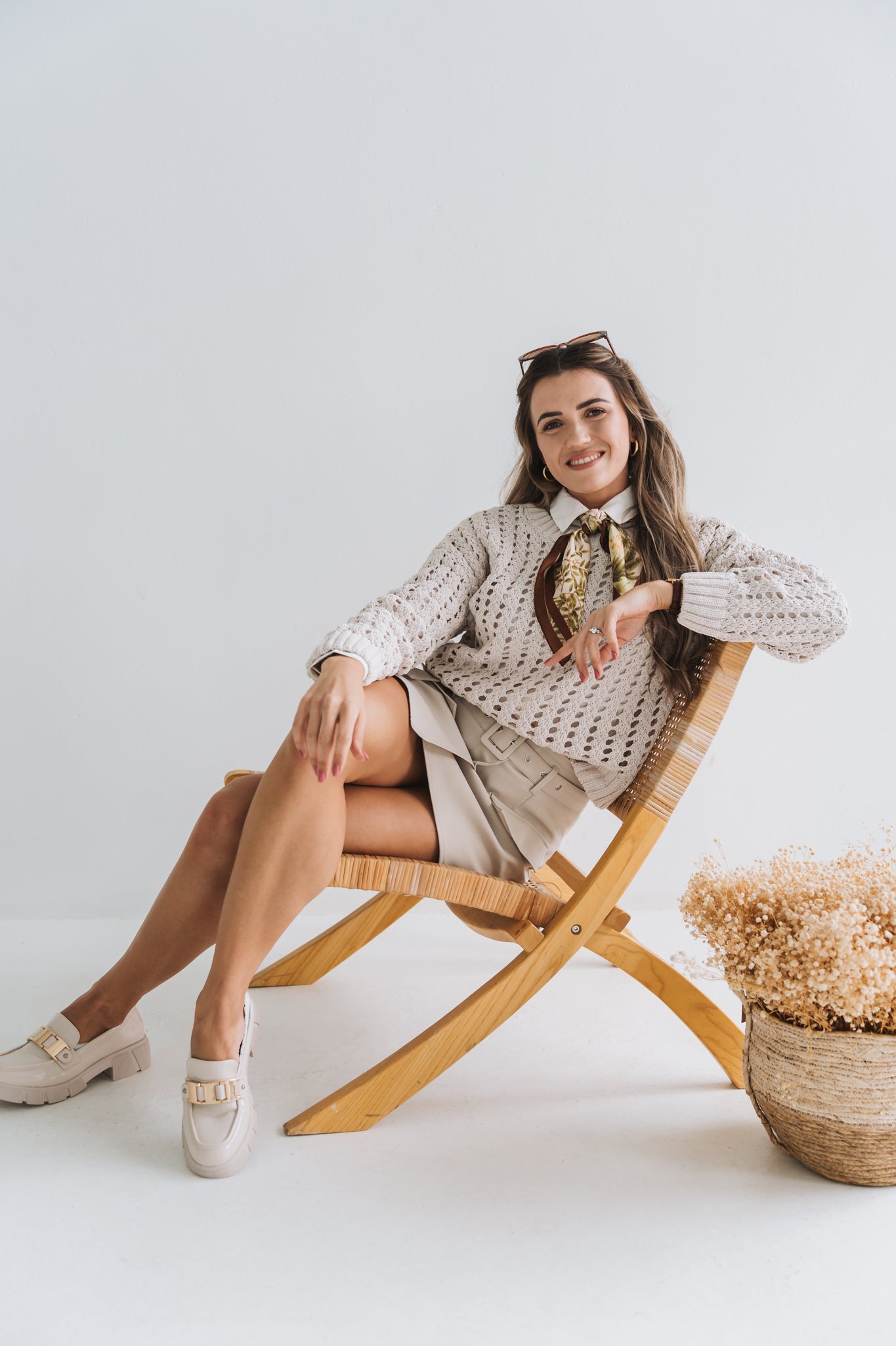 Beige Knit | Available in Sizes S, M, L