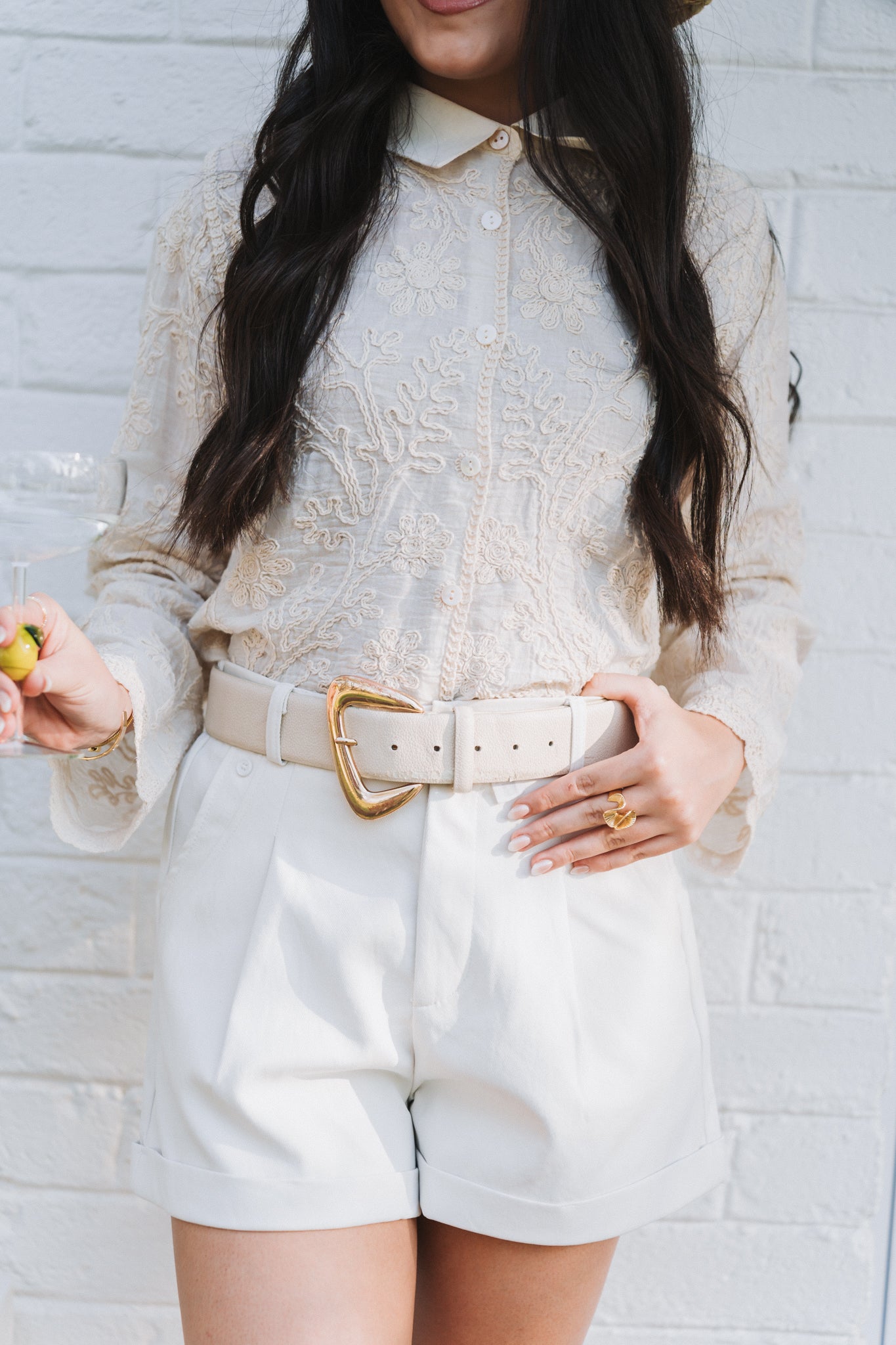 Ava Blouse Cream | One Size / Fits 32-36