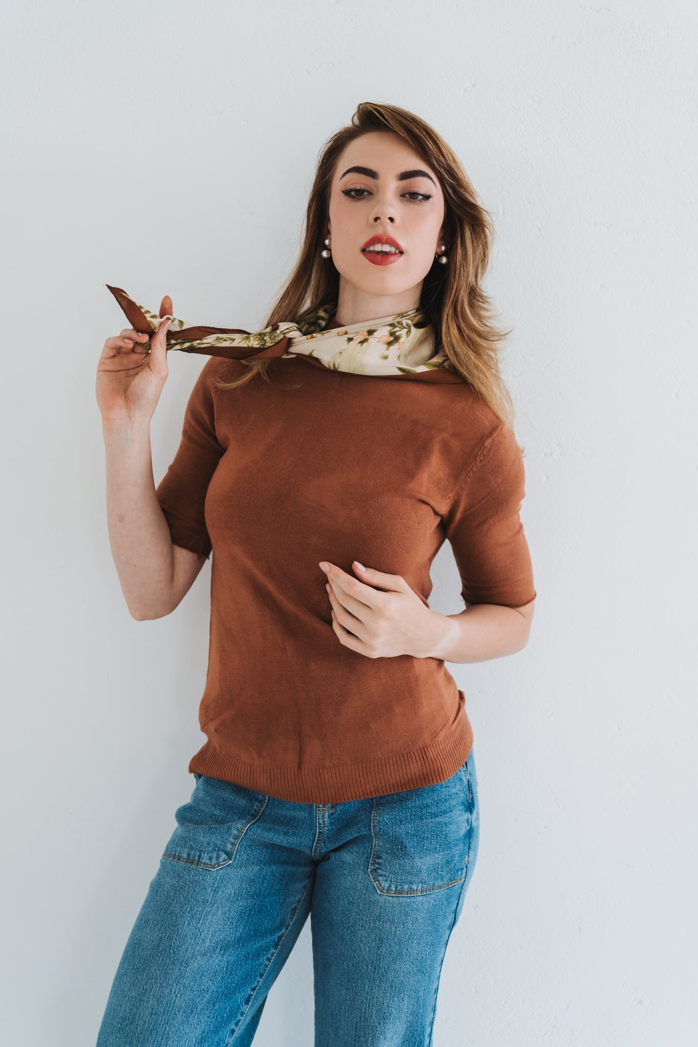 Nikka Knit Rust | One Size