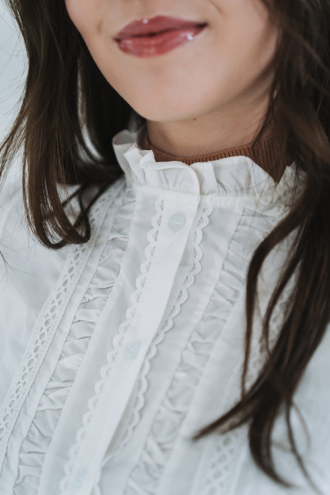Demi Blouse White | One Size / Fits 30-34