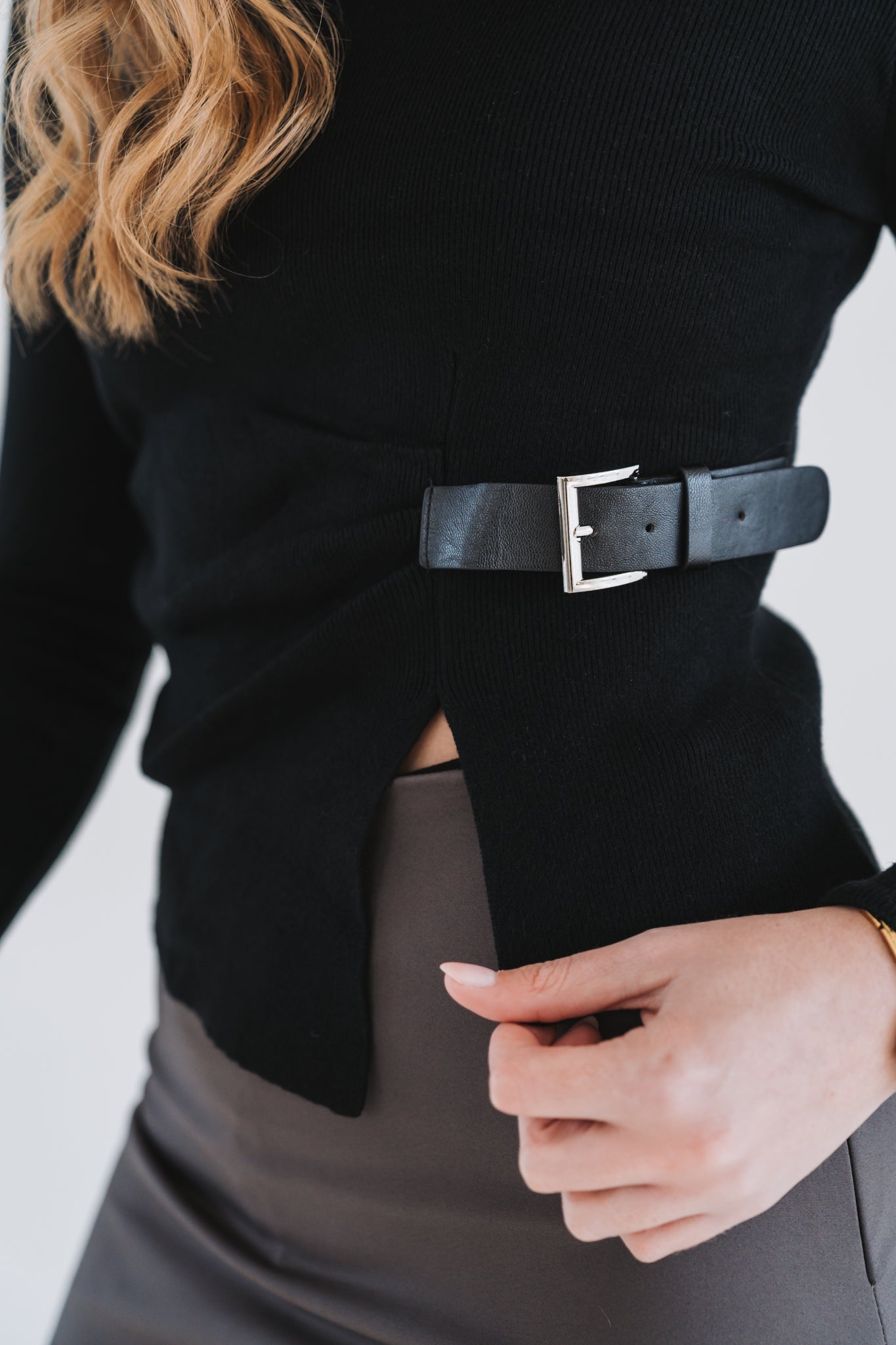 Belt Knit Black | One Size / Fits 30-34