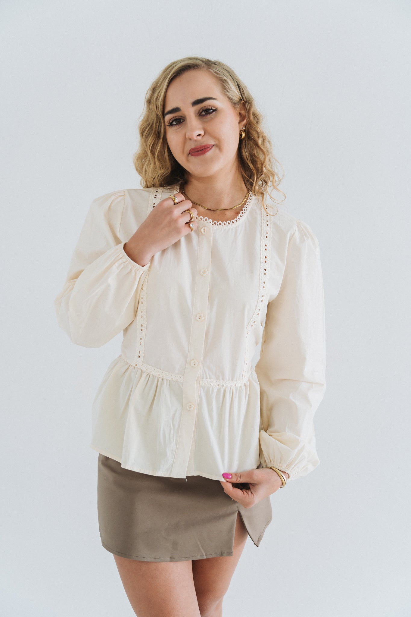 Fairy Blouse Cream | One Size / Fits 30-34