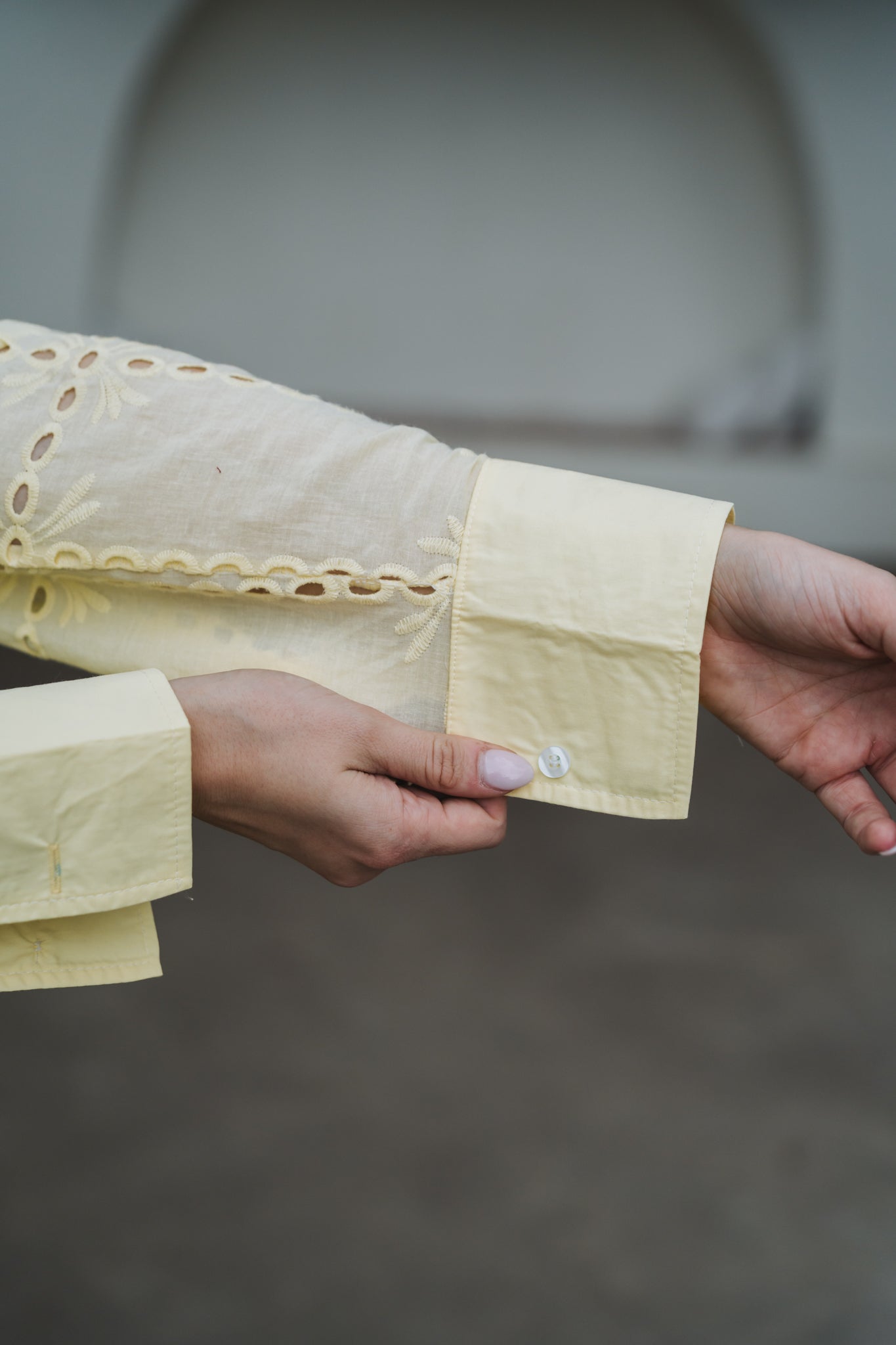 Anglaise Blouse Yellow