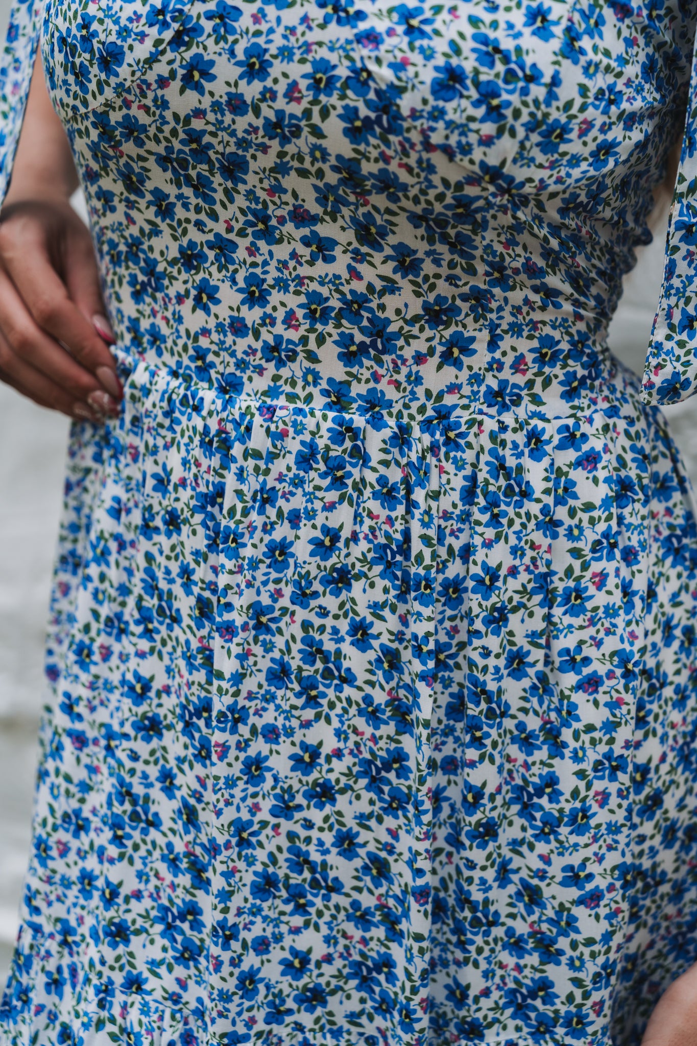 Ditsy Floral Dress Blue