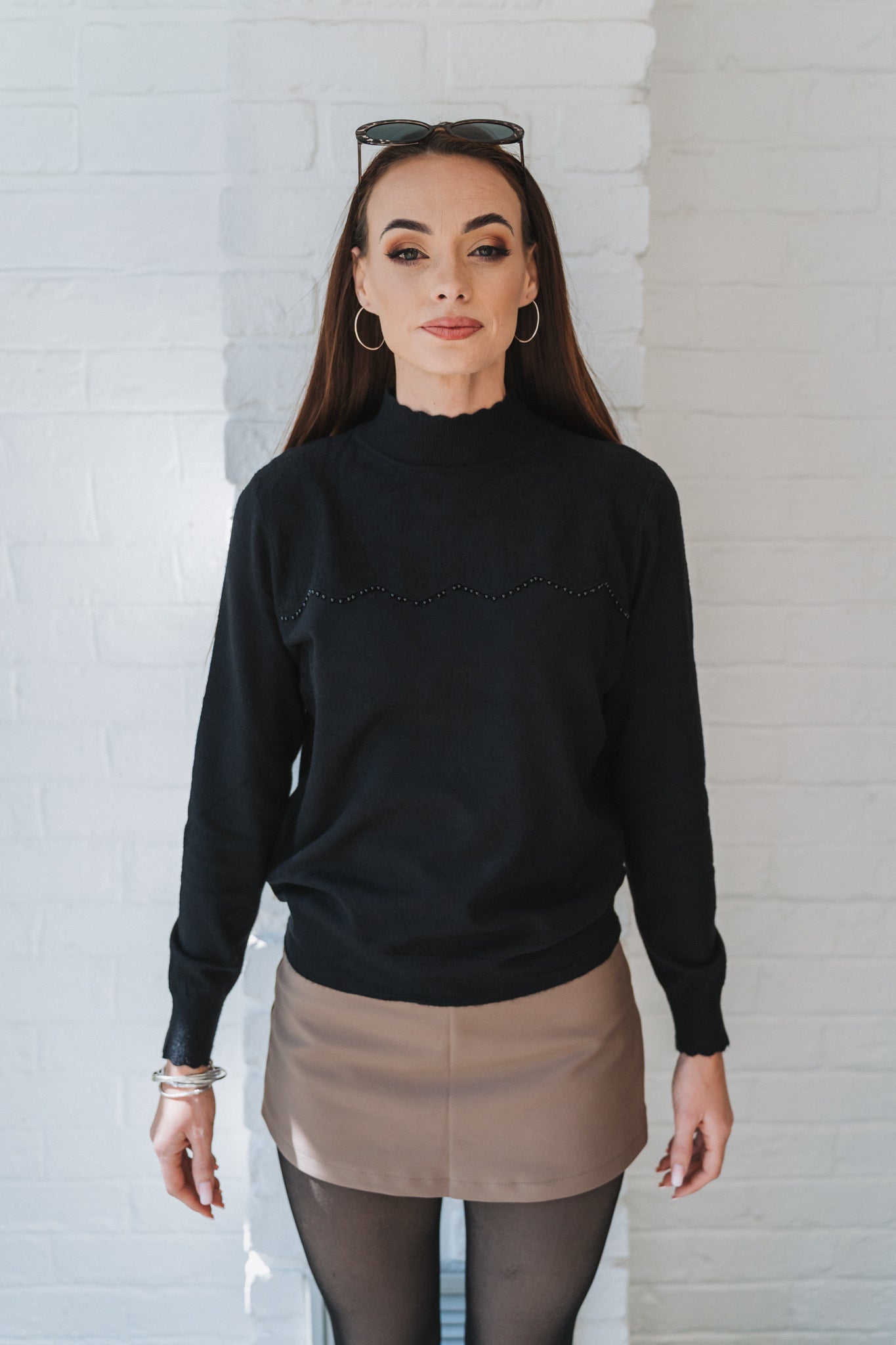 Pearly Knit Black | One Size / Fits 30-34