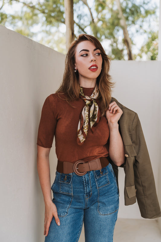 Nikka Knit Rust | One Size