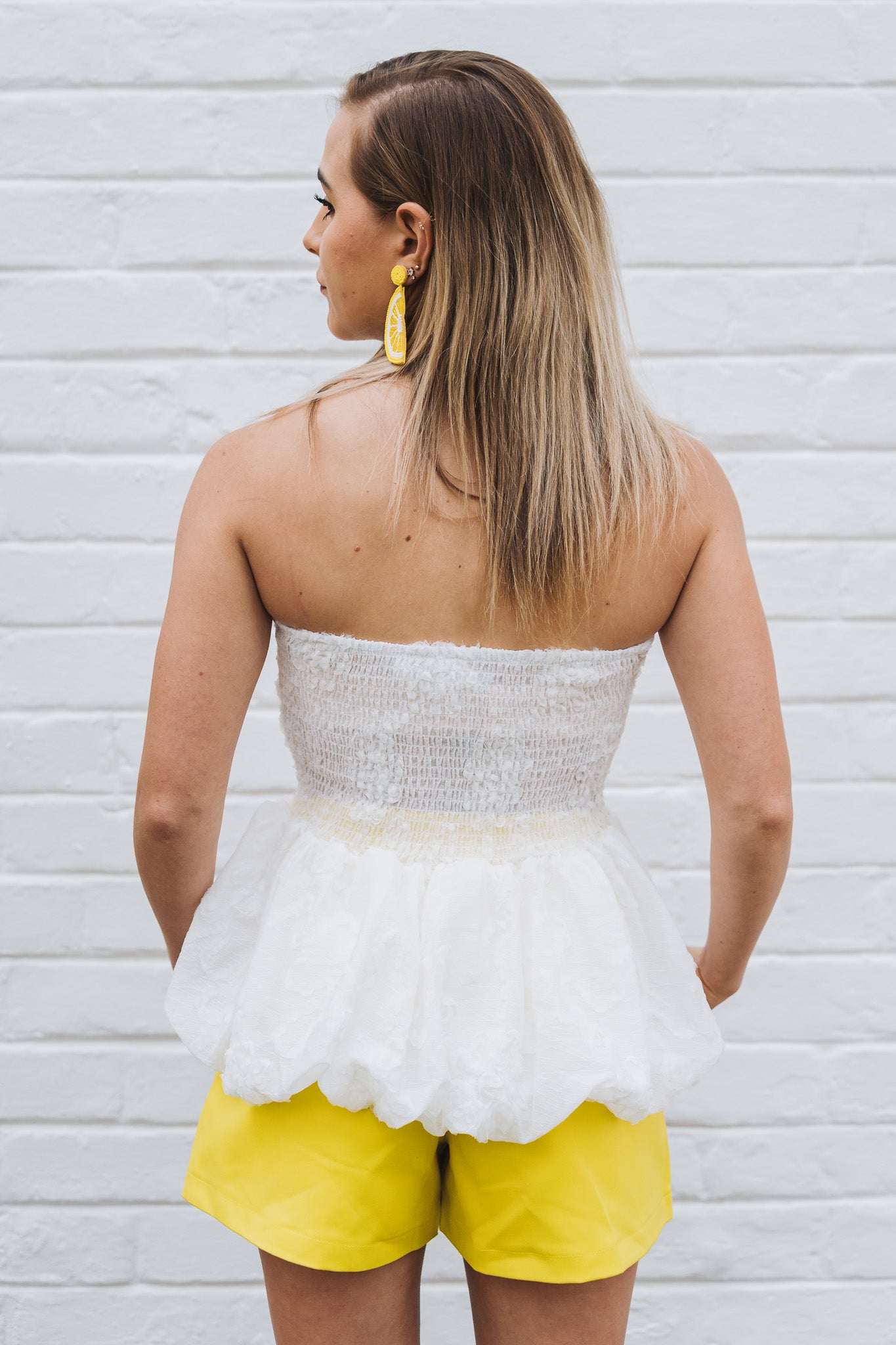 Rosey Top White
