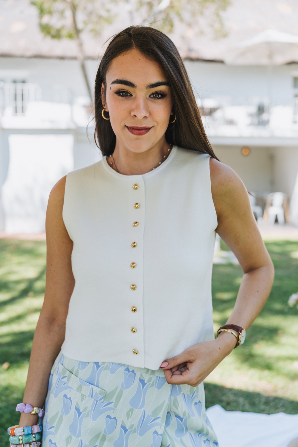 Classic Waistcoat White| One Size/ Fits 30-34