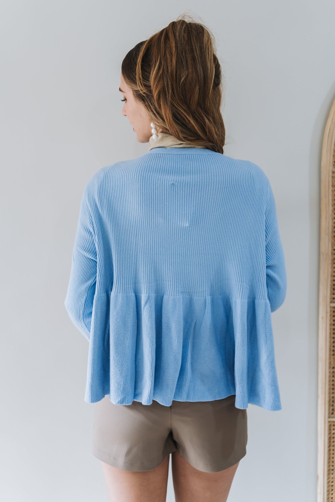 Frill Cardi Blue