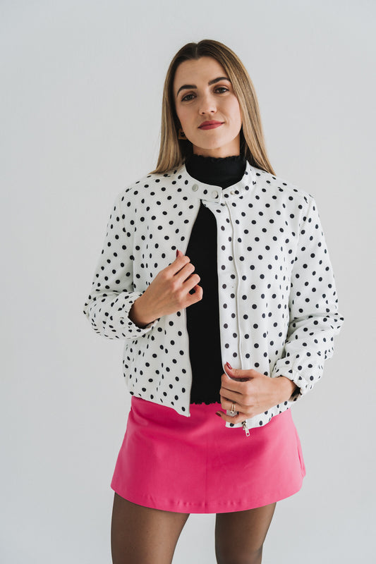 Polka Jacket White | One Size / Fits 30-34