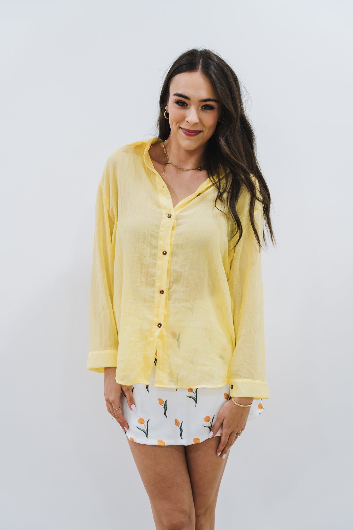 Beach Blouse Yellow