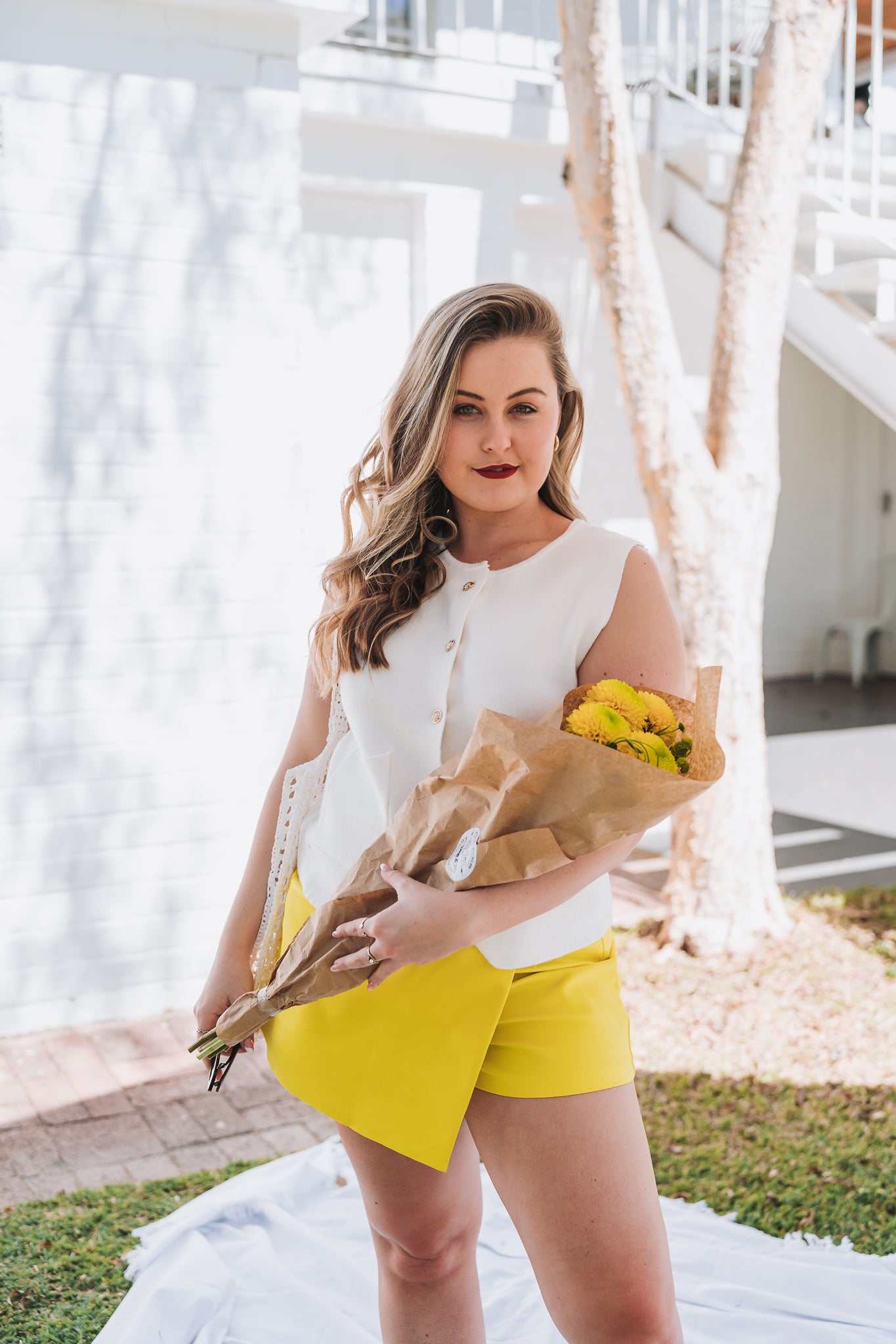 Classy White Waistcoat
