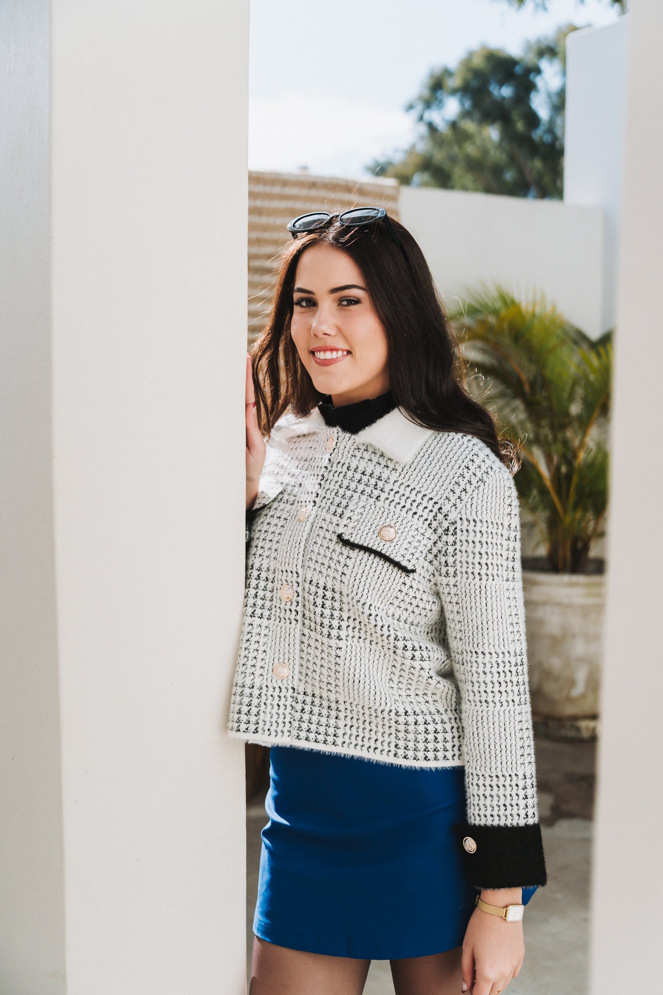 Houndstooth Jacket | One Size / Fits 30-34