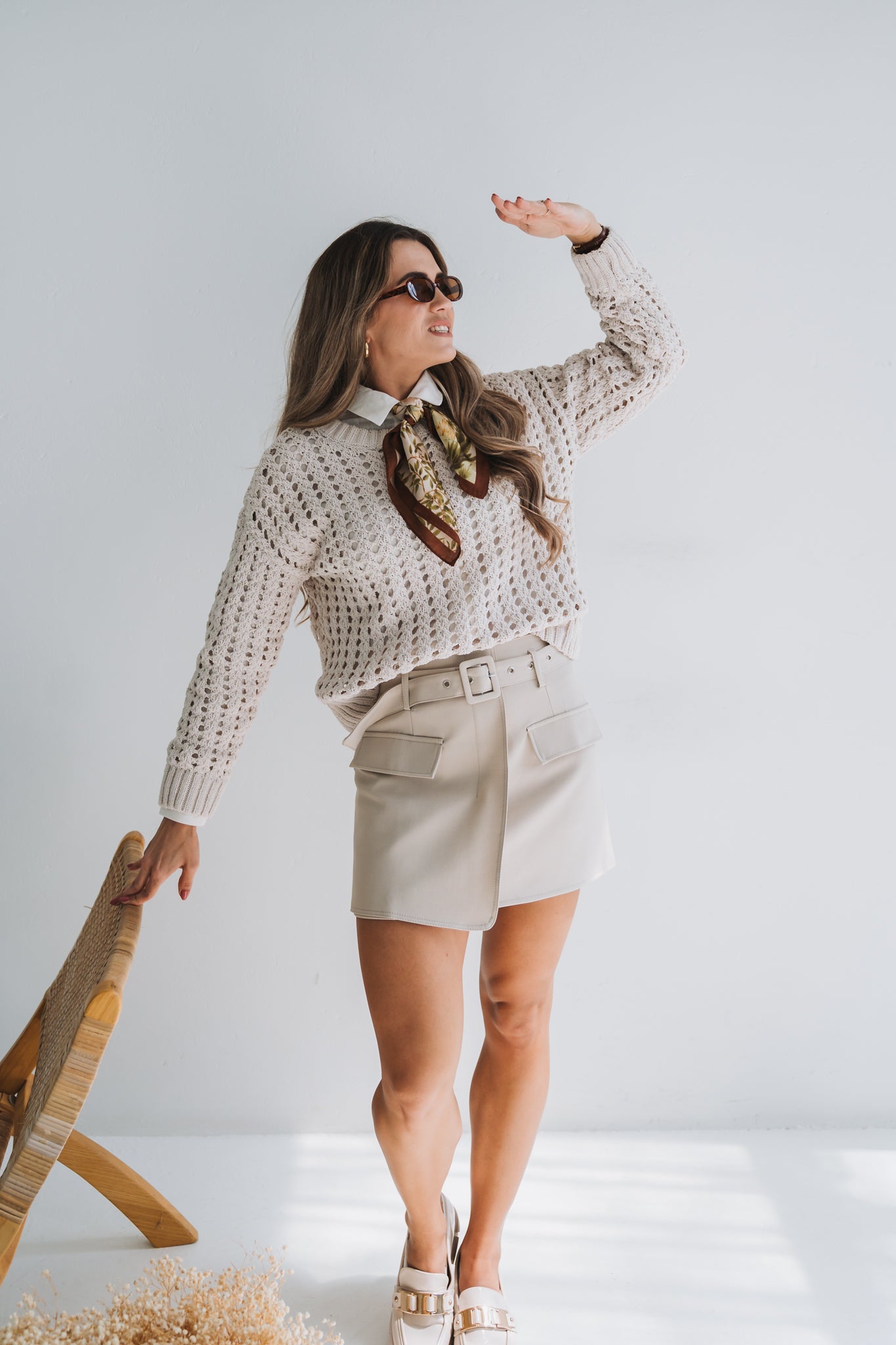 Beige Knit | Available in Sizes S, M, L