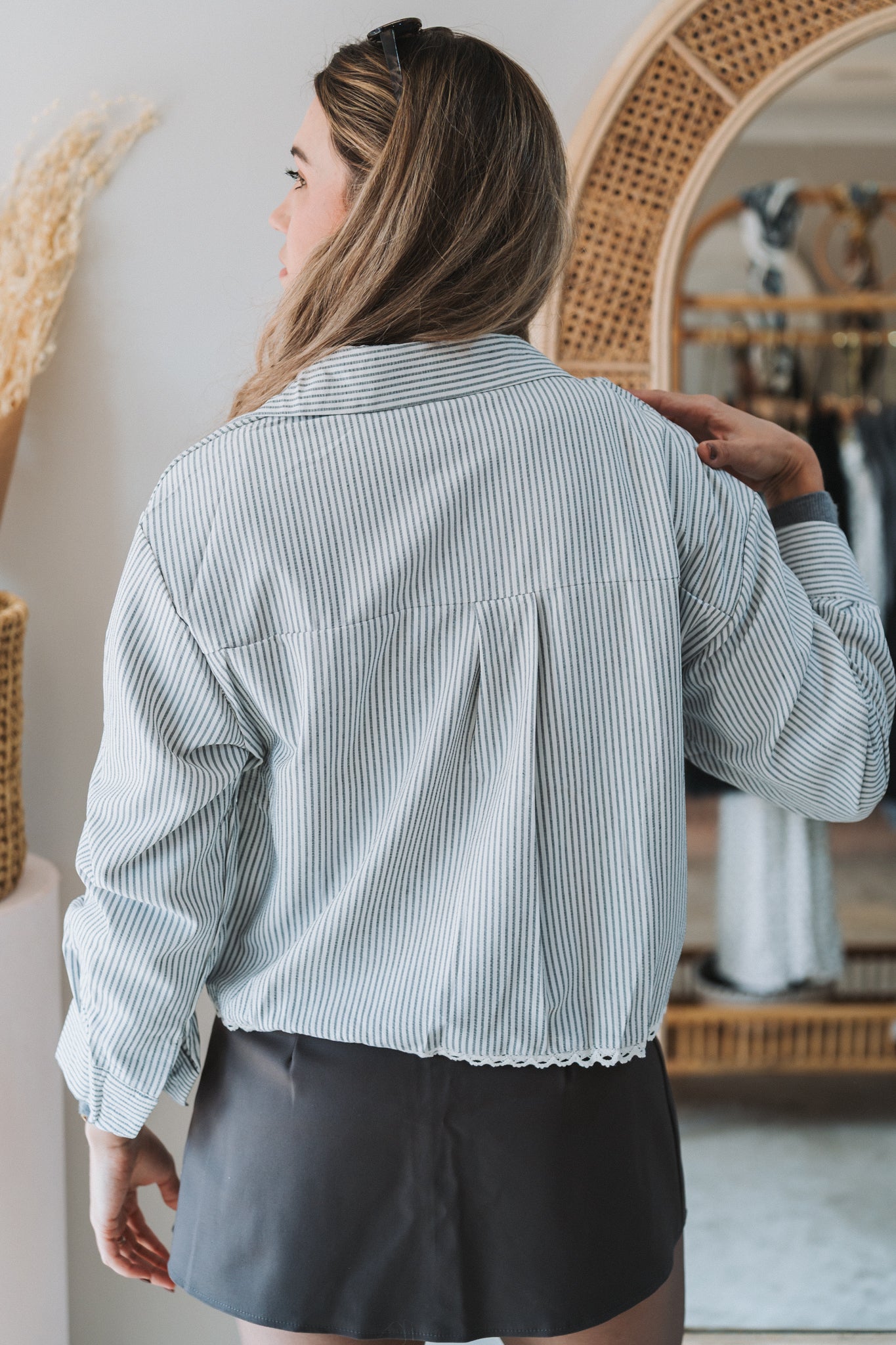 Britney Blouse Grey
